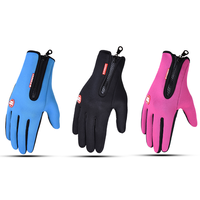 Gants de vélo de sport coupe-vent pour hommes et femmes, écran tactile anti-ald, sourire, garder au chaud, travail, vélo, noir, automne, hiver 1